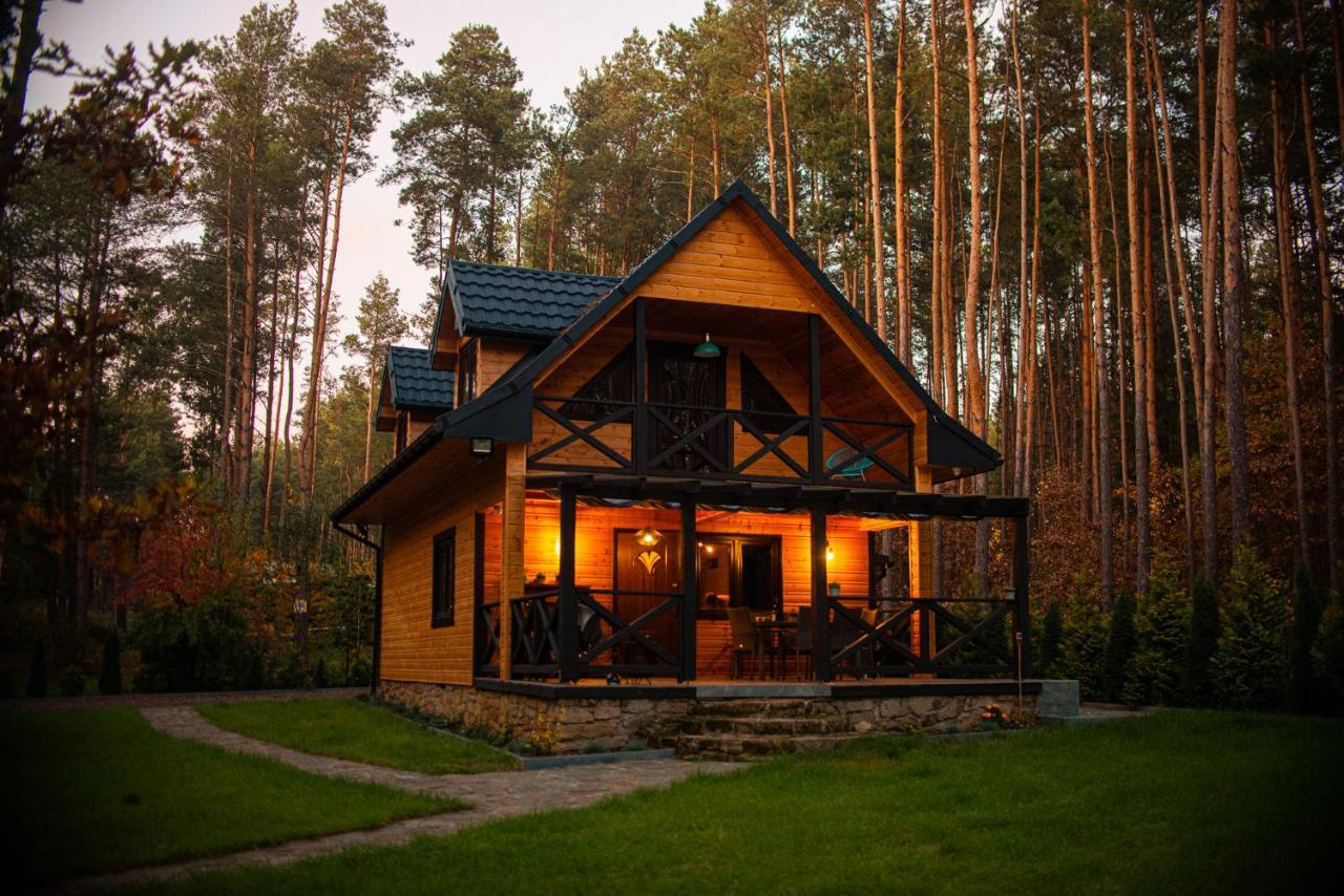 Domek W Lesie Nad Zalewem Chancza Bagian luar foto