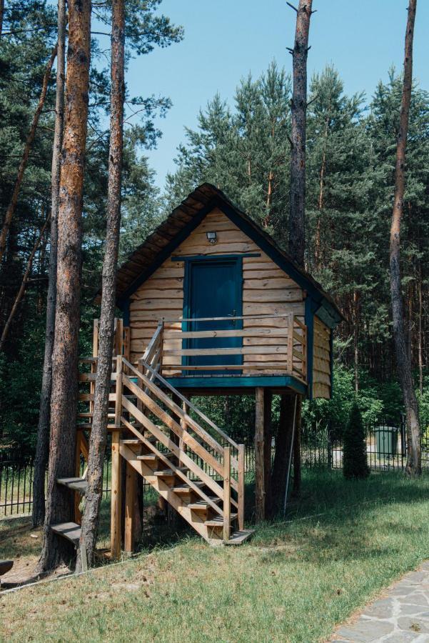 Domek W Lesie Nad Zalewem Chancza Bagian luar foto