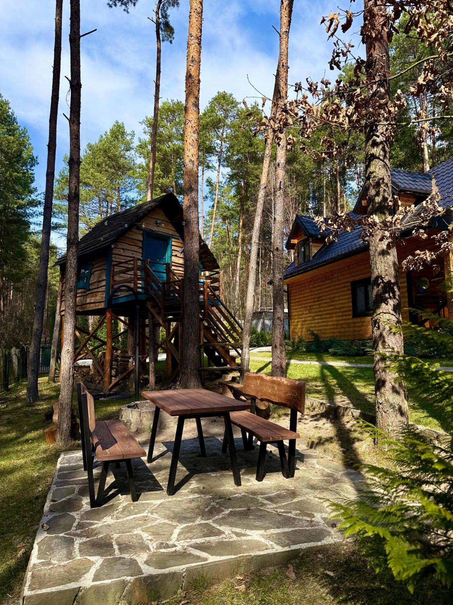 Domek W Lesie Nad Zalewem Chancza Bagian luar foto