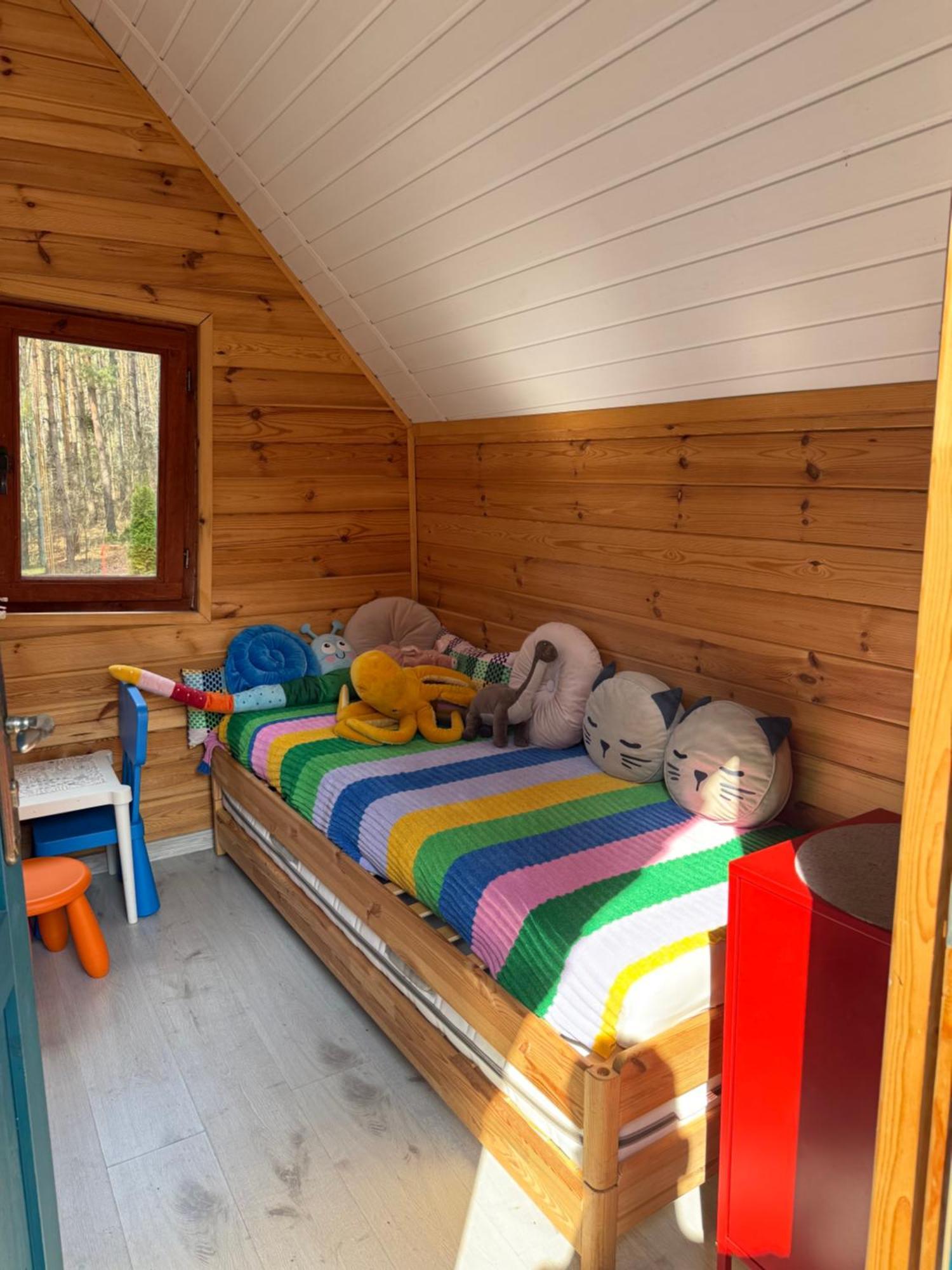 Domek W Lesie Nad Zalewem Chancza Bagian luar foto