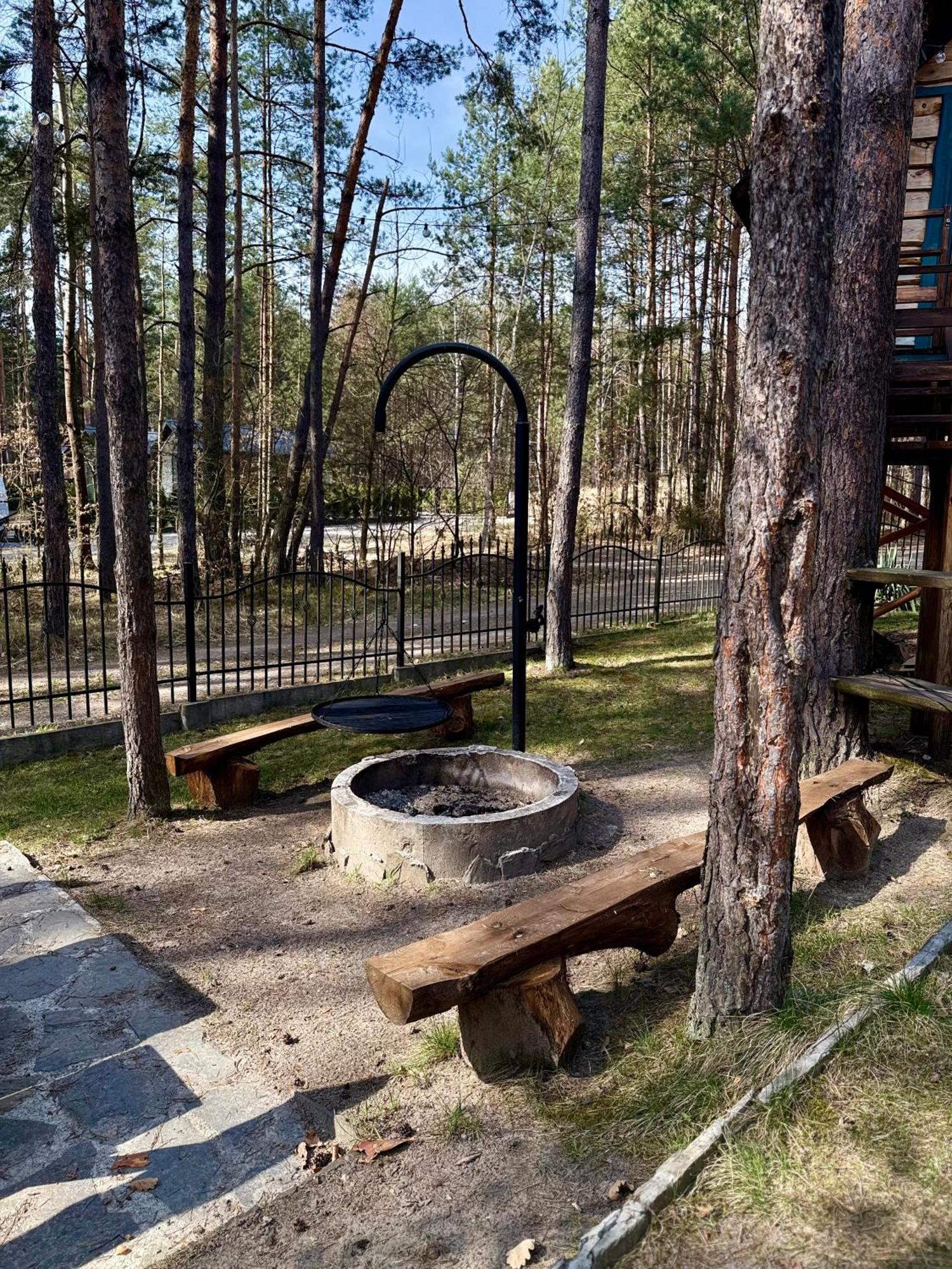 Domek W Lesie Nad Zalewem Chancza Bagian luar foto